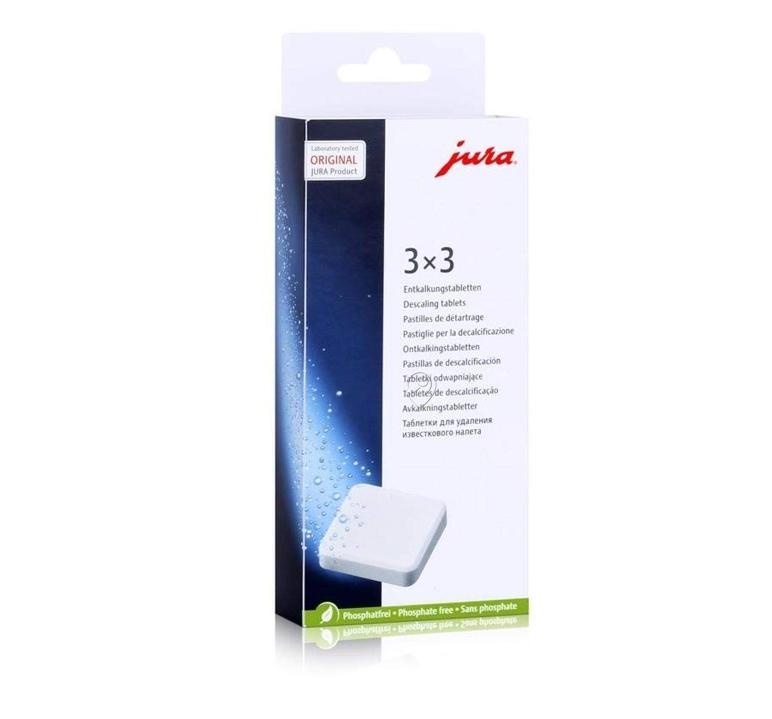Tablete de decalcifiere 3 x 3 bucăți pentru cafetiere JURA 61848