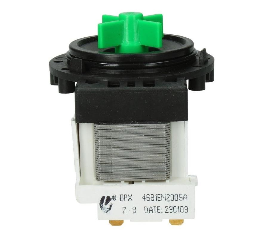 Pompa de evacuare apă originală LG 4681EN2005A pentru mașini de spălat front-loading F12B8NDA7 și F12B8NDWA7ABWQCMR.