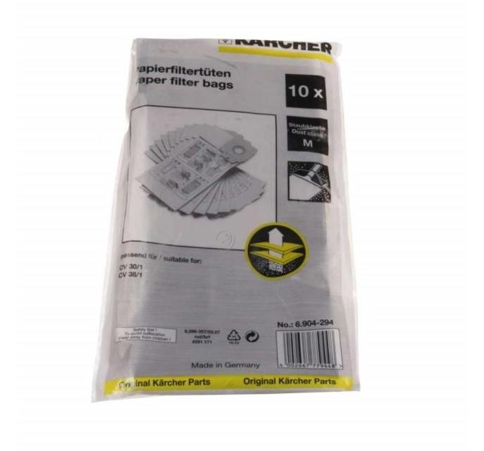 Saci Karcher pentru Aspirator din Hârtie, 10 Bucăți