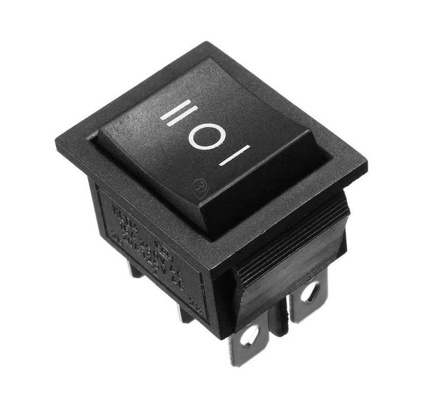 Comutator Dublu 16A 250V AC cu Funcție I-O-II 10A 22X30MM