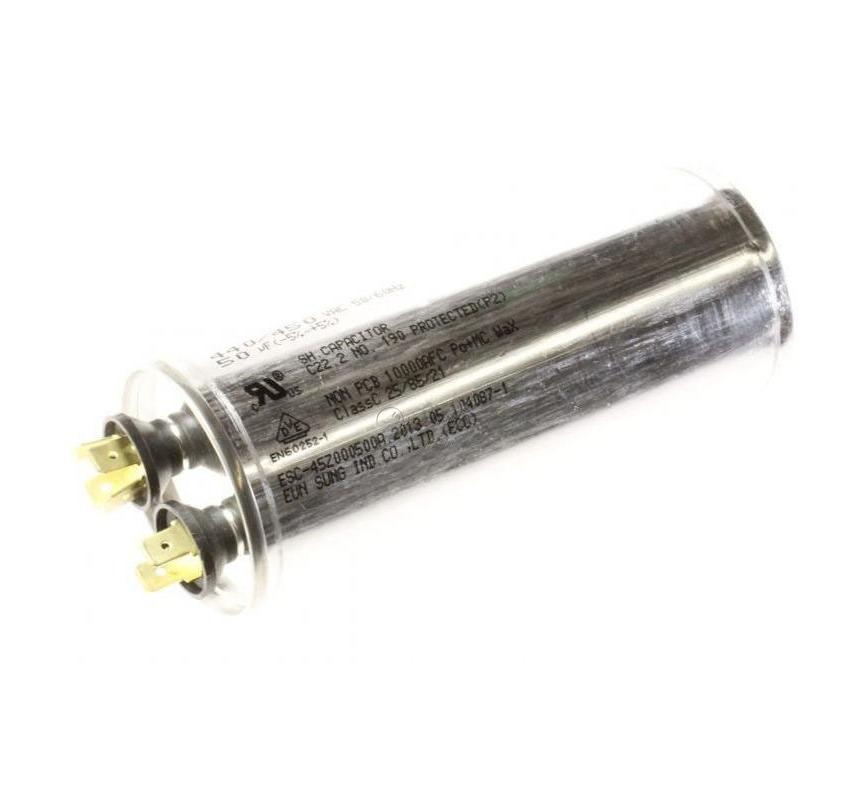 Samsung 2501-001322 condensator electrolitic pentru aer condiționat - condensator 50f 450VAC din aluminiu - dimensiuni 53X50X125