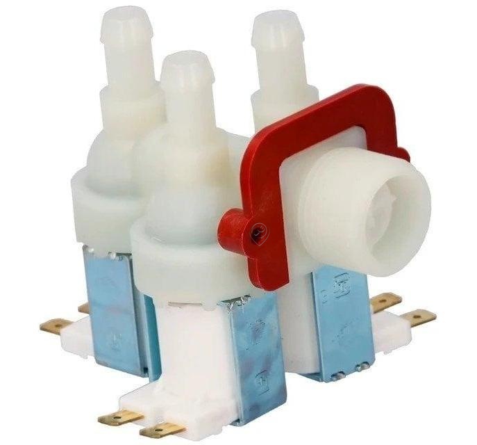 Electrovalvă Bitron cu 3 Iesiri 90° - 3 x 12mm Whirlpool 481981729328