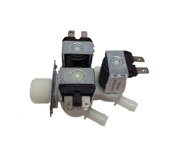 Electrovalvă universală BITRON cu 3 ieșiri 180° 3x15mm
