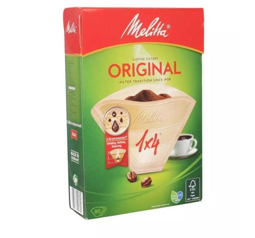 Set 80 filtre universale DeLonghi Melitta nr. 4 pentru cafetieră - MEL0109761