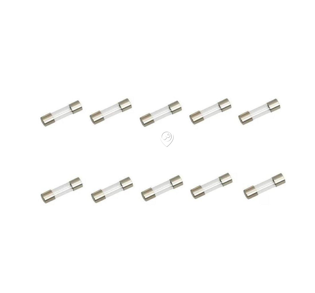 Set 10 Siguranțe Ceramice Temporizate ESKA 6,3A-T 5X20mm - ROHS