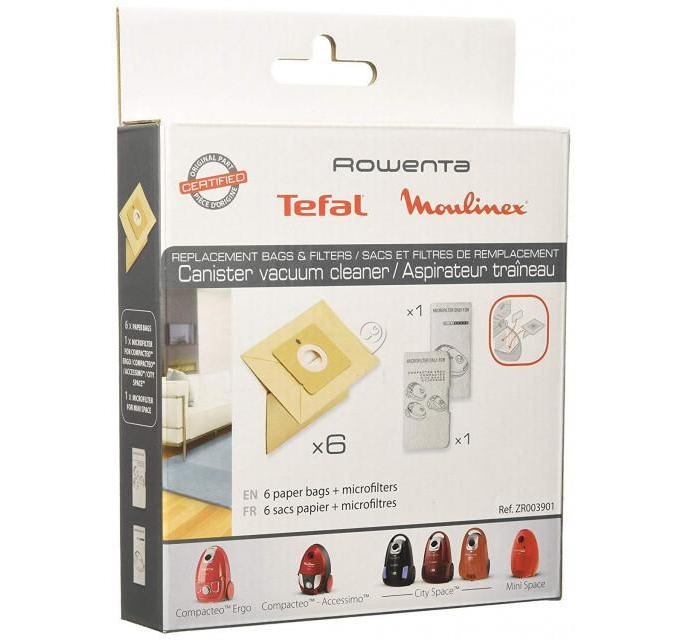 Set saci aspirator GROUPE SEB ZR003901 Originali 6 buc + 1 microfiltru