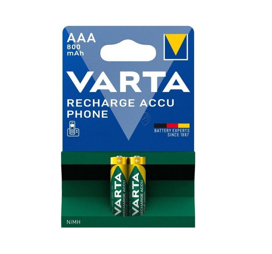 Set 2 baterii reincarbaile VARTA T398, AAA, 800 mAh, 58398101402, pentru telefoane fara fir