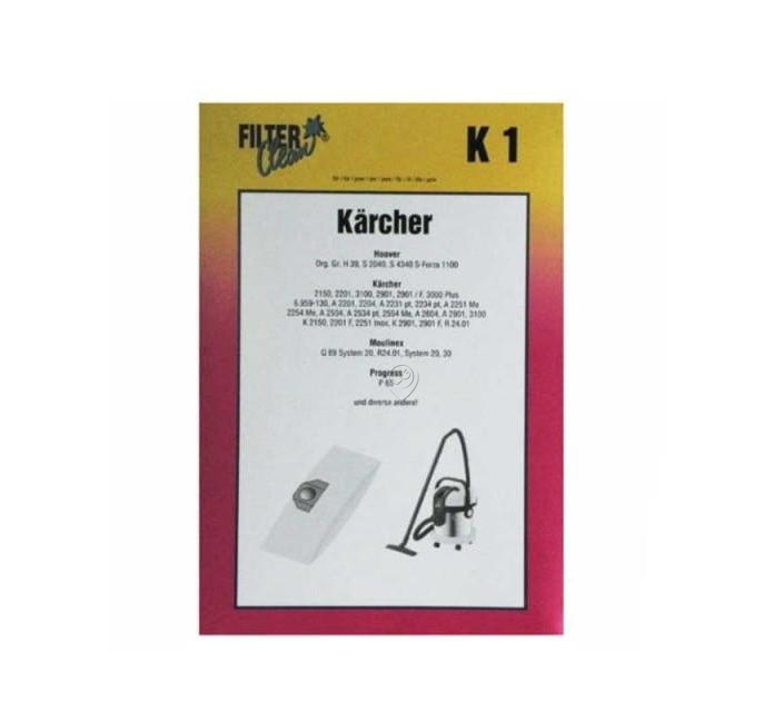 Set saci aspirator Karcher și FILTERCLEAN K1, 3 bucăți