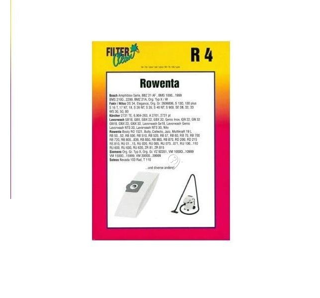 Saci de Aspirator Rowenta FILTERCLEAN R4 - 4 Bucăți