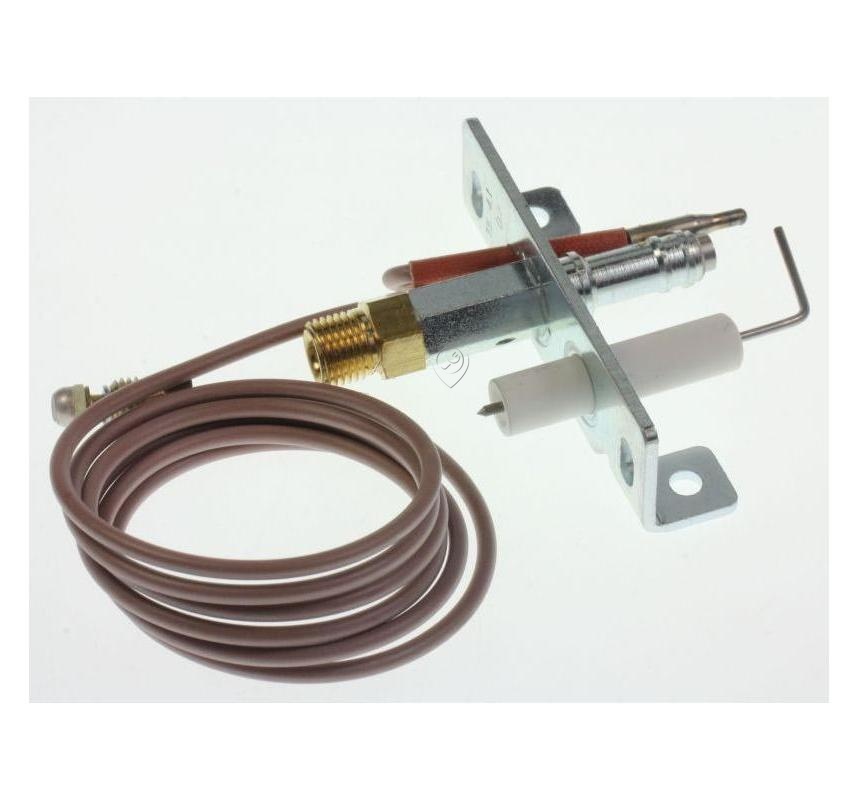 Comutator termic DeLonghi 5512100008 - kit analizator flacără pilot + termocuplu pentru soba OP8502(L95) G30 EN449(i)