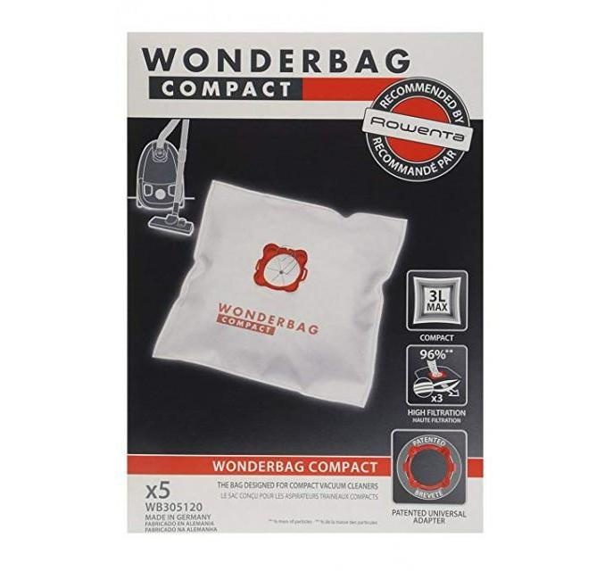 Set saci aspirator Rowenta RO / GROUPE SEB Wonderbag Compact WB305120 - 5 bucăți din microfibre