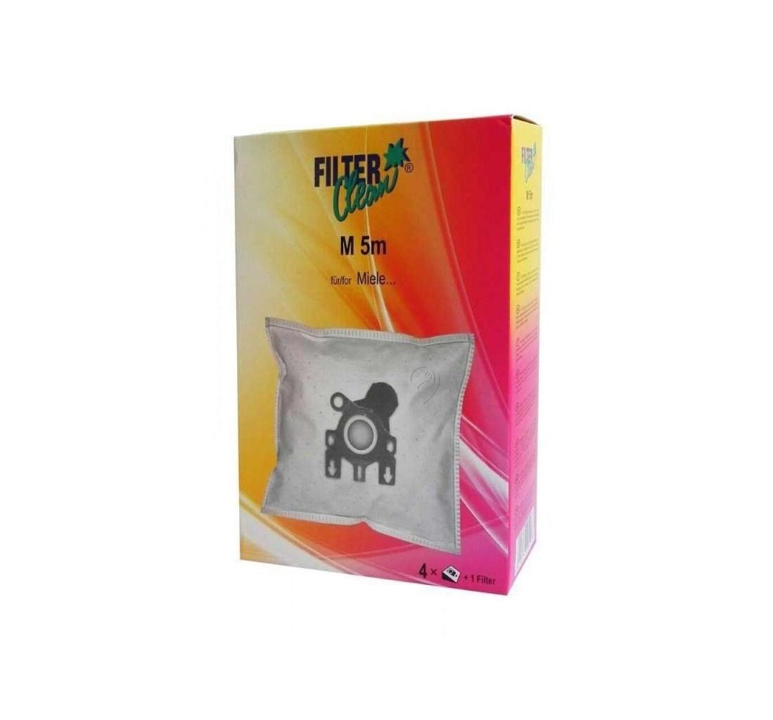 Set 4 Saci Aspirator MIELE M5/6/8M + 1 Filtru Motor FILTERCLEAN FL0014-K, MICROMAX