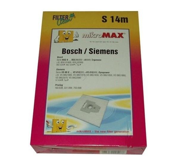 Set saci aspirator Bosch, Siemens - FILTERCLEAN S14M FL0030-K Micromax 4+1+1