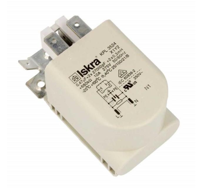 Condensator și Filtru Inel pentru Mașina de Spălat Gorenje WS60SY2B - Piese Originale 431466 și 192570