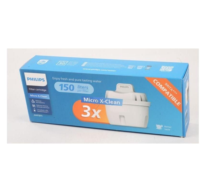 Filtru de apă Philips AWP21131 - pachet cu 3 cartușe filtrante micro x-clean AWP211/31