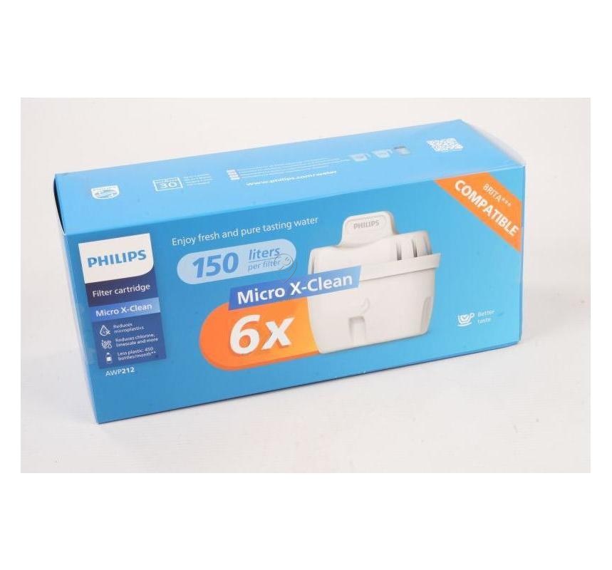 Filtru de apă Philips AWP21231 - AWP212/31, filtru micro x-clean, 6 bucăți