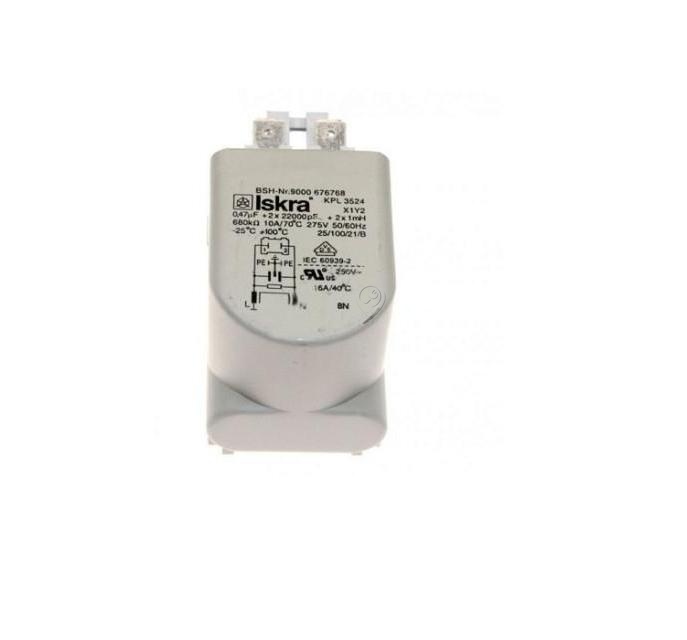 Condensator Deparazitare Bosch Siemens 0,47UF + 2X22000PF pentru Uscător WVD24520EU02