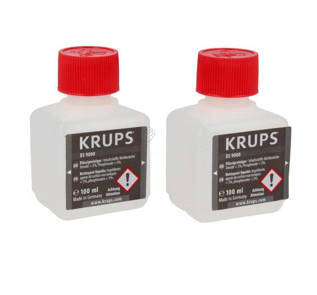 Solutie de curatat sistemul Cappuccino GROUPE SEB XS900010 pentru espressor Krups, 2 x 100 ml