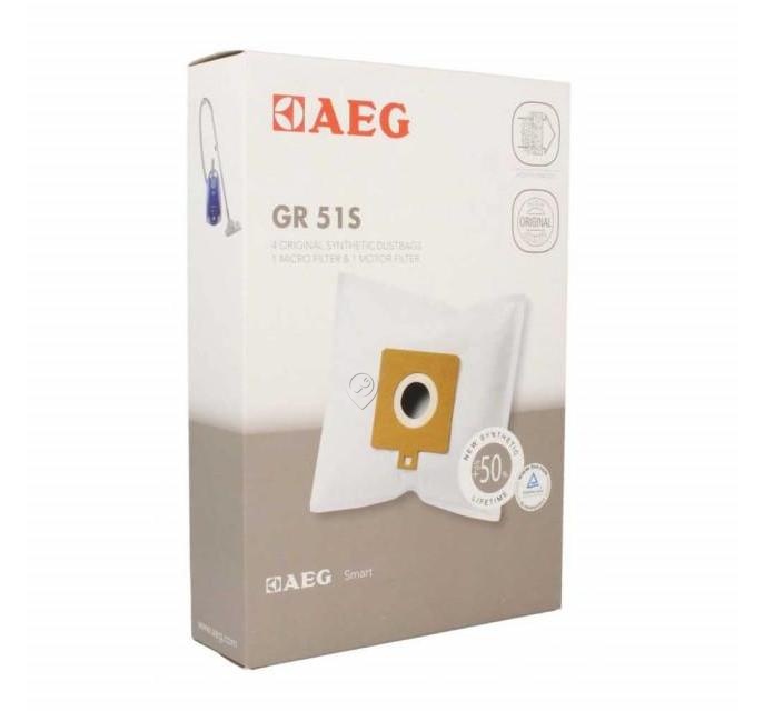 Set saci aspirator Electrolux, AEG GR51S: 4 saci, microfiltru și filtru motor incluse