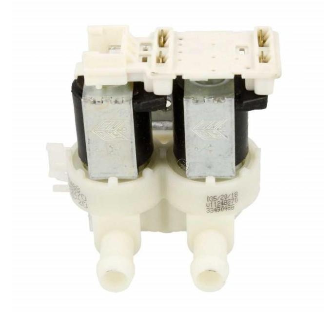 Electrovalva de admisie Whirlpool/Indesit C00377378 cu 2 ieșiri pentru mașini de spălat