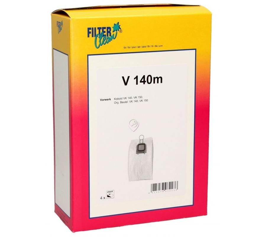 Saci de Aspirator Vorwerk și FILTERCLEAN V140M FL0090-K - Set de 4 Bucăți
