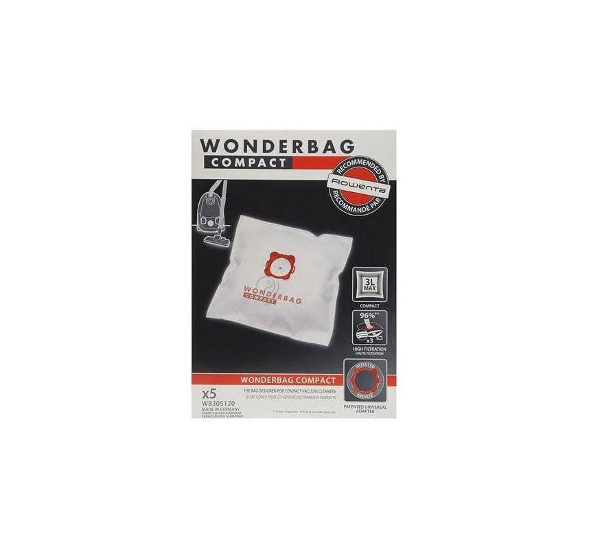 Sac Aspirator Rowenta WB305140 - 5 Bucăți Wonderbag Compact GROUPE SEB