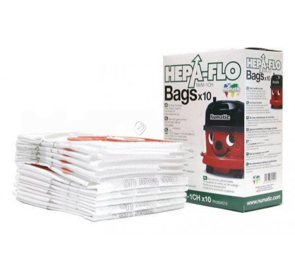 Numatic - Sac de aspirator numatic nvm1ch - pachet de 10 buc 9l - 604015 - pentru NUMATIC - HET180