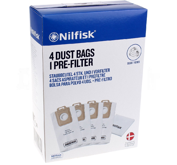 Nilfisk - Saci de praf sintetici (4) - seria Power/Select - 128389187 - pentru Aspirator