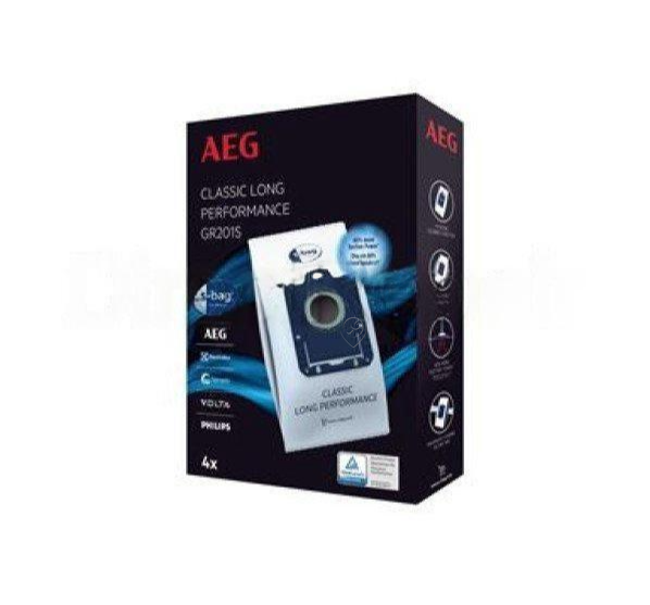 Aeg - Sac aspirator - gr201s - performanță clasică de lungă durată - 4 bucăți s-bag - 9001684746