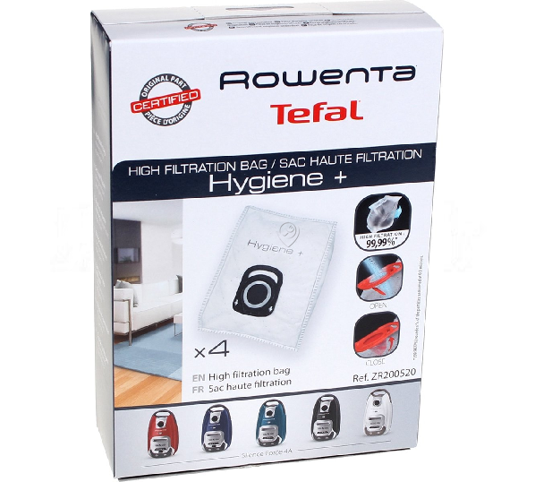 Rowenta - Sac pentru aspirator (set de 4 buc.) ro07 - ZR200520 - pentru ROWENTA - RO6355EA