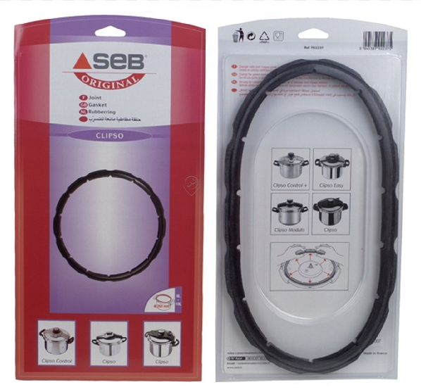 Seb - Garnitură de etanșare pentru oală sub presiune 8l / 10l - diametru 253mm - clipso - nr 4046958 - 792237 - pentru SEB TEFAL CALOR MOULINEX - 4133682