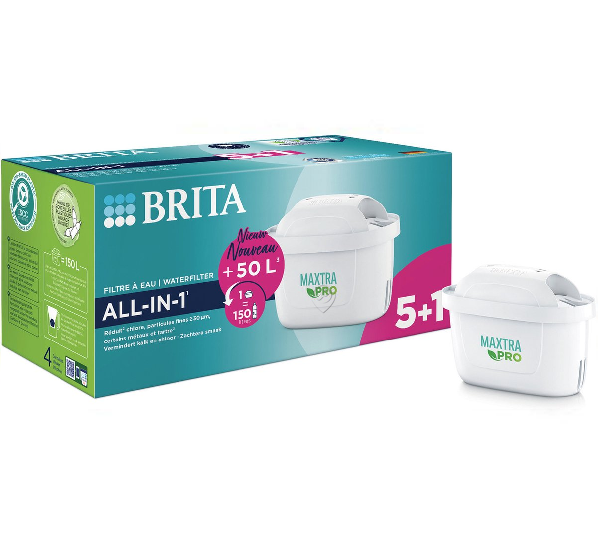 Brita - Maxtra pro all-in-1 - Cartușe de filtrare - pachet 5+1 gratuit - 1050932 - pentru Tratament apă