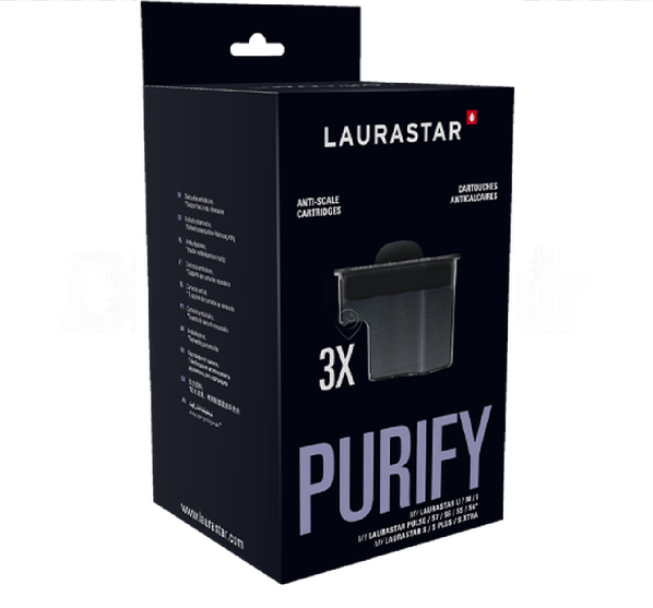 Laurastar - Cartușe anticalcar Purify smart - pachet de 3 - 6067830750 - pentru Fier de călcat