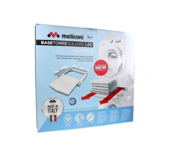 Meliconi - Cadru intermediar / kit de suprapunere cu sertar / kit de stivuire cu sertar - 656118 - pentru Uscător de haine