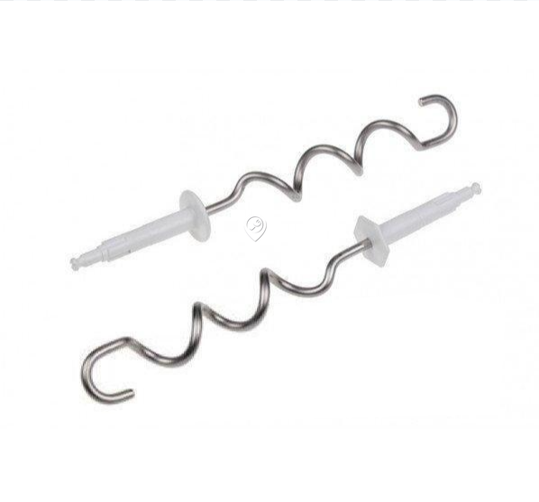 Delonghi - Cârlige pentru aluat - set - 67051156 - pentru Robot de bucătărie/Mixer BRAUN - 4642 - M800-890, CA, HA-M