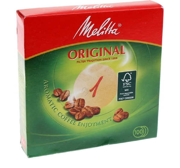 Melitta - Filtru de cafea nr. 1 - rotund - diam. 94mm - 6629281