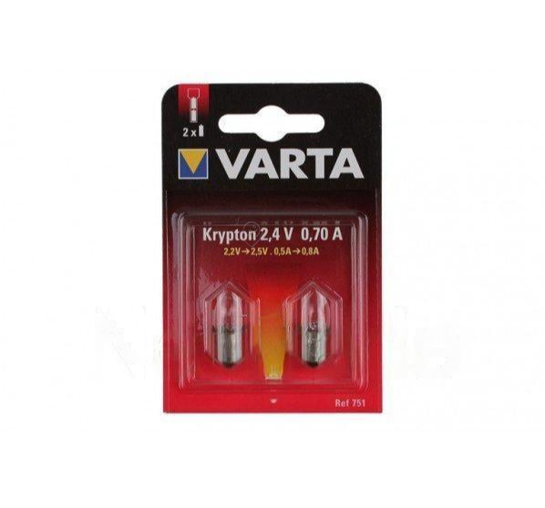 Varta - bec krypton 2.4v, 2BUC/BLISTER - 751000402 - pentru Iluminat