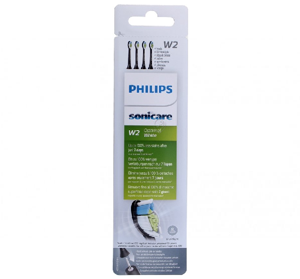 Philips - Capete de periuță - set de 4 - negru w2 alb optimal bh - HX606411