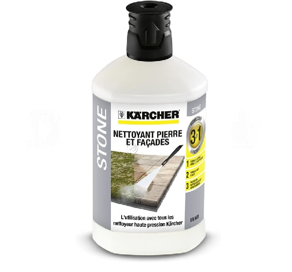 Karcher - Rm611 - detergent pentru fațade și piatră - plug&clean - 3 în 1 - 1 litru - 62957650 - pentru Curățător cu presiune