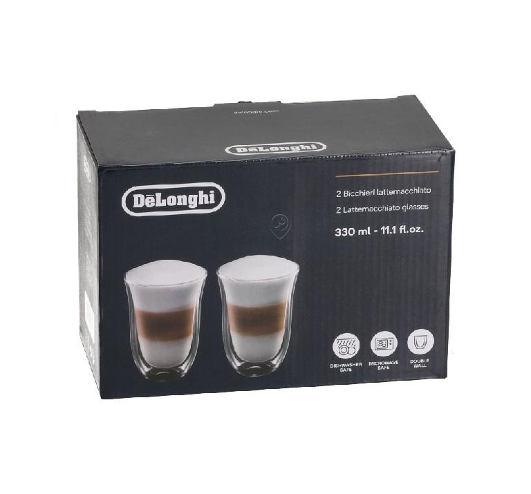 Delonghi - Pahare pentru latte macchiato 220 ml (2 bucăți) - 5513284171 - pentru Espressor