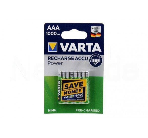 Varta - Baterie reîncărcabilă Ni-MH AAA 1000mAh R2U set 4 bucăți - 05703301404