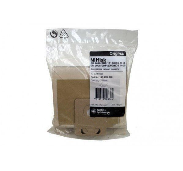 Nilfisk - Sac de praf din hârtie (10 bucăți) - thor - 1408618000 - pentru Aspirator NILFISK - GD111