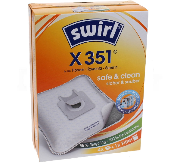 Swirl - Saci pentru aspirator hoover x351 / pachet 4 bucăți - X351