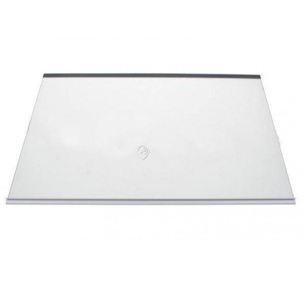 Whirlpool - Raft de sticlă pentru frigider cu profile argintii și albe - 481010667591 - pentru WHIRLPOOL - 850515811000 - 850515811000