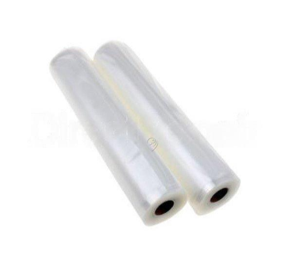 Domo - Role/folie din plastic pentru aparatul de sigilat do316l / do327l, 2 role de 28cm x 6m - DO327LROL28