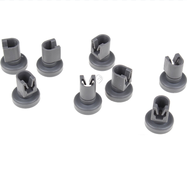 Electrolux - Set roți, 8 buc., gri închis, d - 50286967000 - pentru Mașină de spălat vase