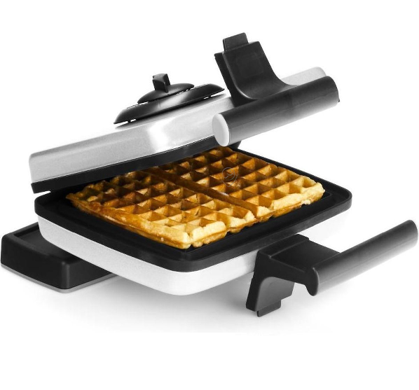 Frifri - Aparat de făcut vafe (culoare metalică) cu plăci de coacere 4x7; 2x600w cu atingere rece - WA102A