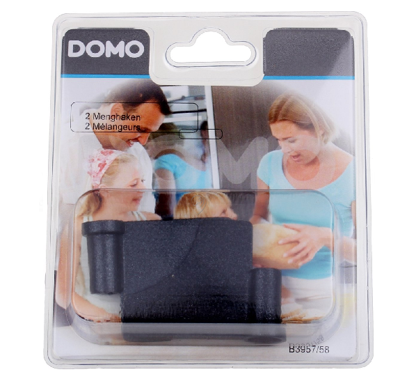 Domo - 2 cârlige de frământare - b3957 - B39572 - pentru Mașină de făcut pâine DOMO - B3957