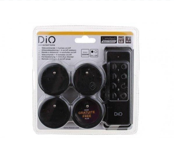 Universal - Kit 4 nano-prize cu comutator - telecomandă 4 canale - dio 1.0 - negru - 54894