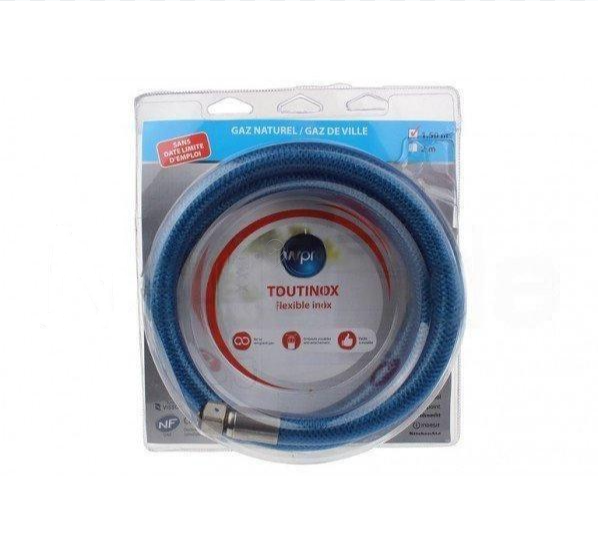 Wpro - Furtun de conectare gaz natural 1.5m - 484000000332 - pentru Plită/Cuptor